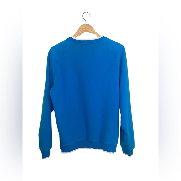 Teddy Fresh | men’s medium Love Flower Blue Raglan Crewneck Sweatshirt - Picture 7 of 7